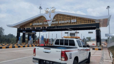Gerbang tol di Jambi
