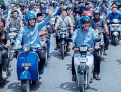 Diantar Ratusan Pendukung, Karya Septianus Bate’e dan Yunius Larosa Daftar ke KPU Gunungsitoli