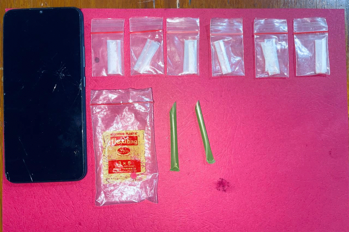 Barang bukti yang diamankan polisi