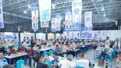 Komunitas anak muda Labuhanbatu menargetkan pasangan calon gubernur dan wakil gubernur nomor urut 1, Bobby Nasution-Surya menang 75 persen di Pilgub Sumut 2024.