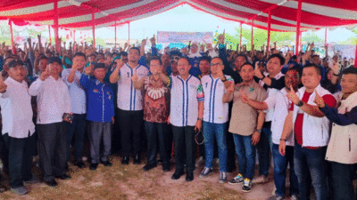 -Calon Gubernur Sumatera Utara, Muhammad Bobby Afif Nasution temu ramah dengan nelayan tradisional dan petani di Dermaga Pantai Sialang Buah, Kecamatan Teluk Mengkudu, Kabupaten Serdang Bedagai, Sabtu (26/10/2024).