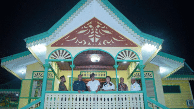 Rumah Adat Puri Melayu Sri Menanti di Kota Tebing Tinggi
