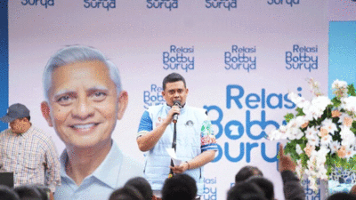 Bobby Nasution sampaikan visi dan misi ketika kampanye.