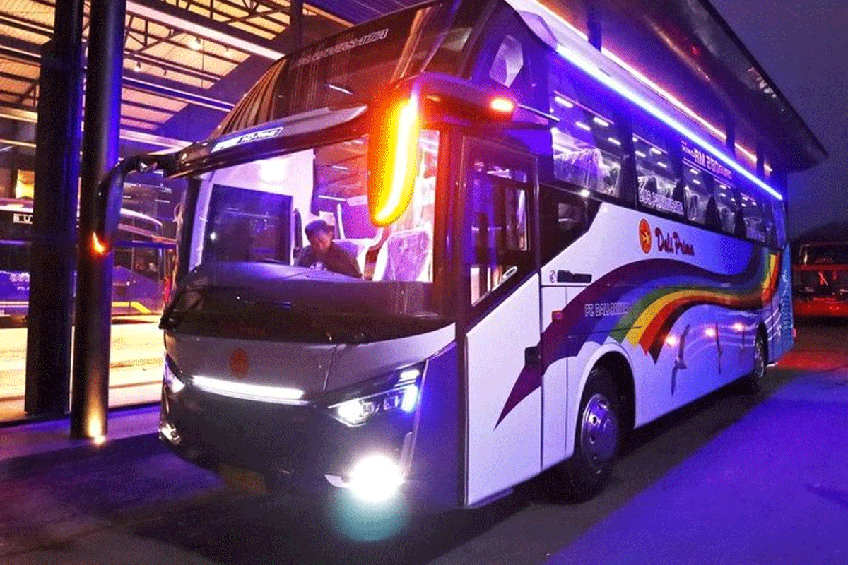 Bus baru PO Dali Prima. (Instagram @Laksanabus)
