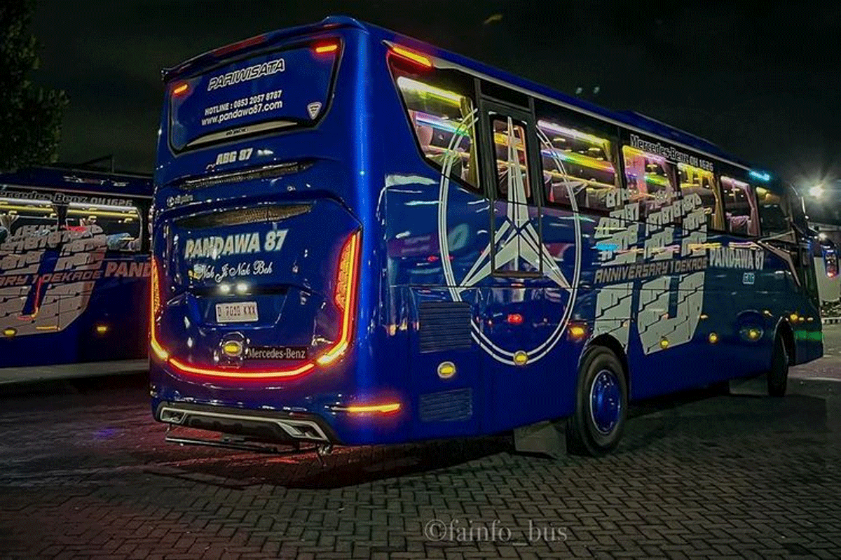 Bus baru PO Pandawa 87. (Instagram @pandawa87bus)