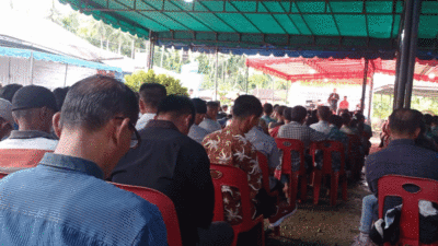 Pasangan Calon Walikota dan Wakil Wali Kota Gunungsitoli, Sowa'a Laoli-Martinus Lase menggelar doa bersama dan silahturahmi dengan masyarakat Gunungsitoli Idanoi