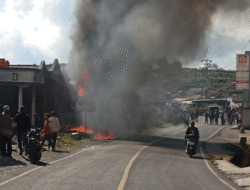 Kebakaran di Kabupaten Solok, Satu Kios dan Dua Rumah Hangus Dimamah Api