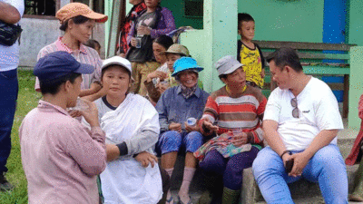 Sapa Masyarakat, Sowa’a Laoli Ngobrol Santai dengan Warga Desa Afia