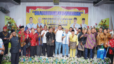 Pasangan Calon Gubernur dan Wakil Gubernur Sumatera Utara, Bobby Nasutio-Surya hadiri deklarasi dukungan yang disampaikan 14 etnis yang ada di Kabupaten Asahan.