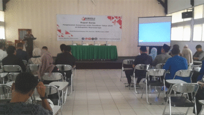 Badan Pengawas Pemilu (Bawslu) Kabupaten Dharmasraya adakan rapat kerja pengawasan kampanye pada pilkada yang digelar di Kampus III Unand, Jumat (22/11/2024).