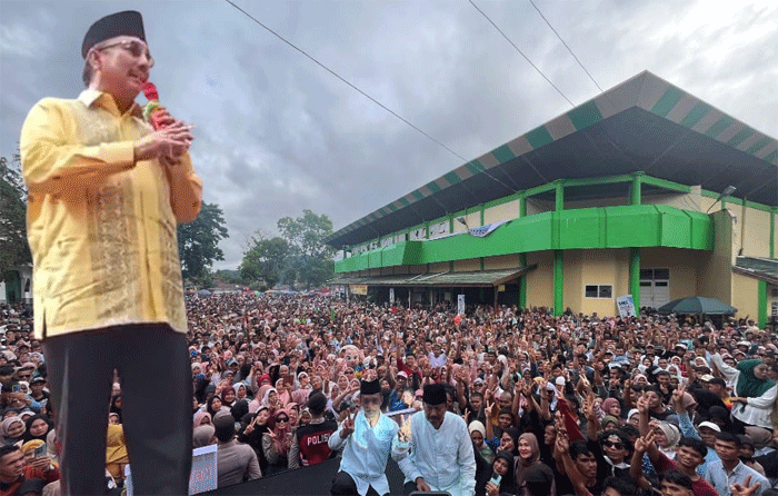 Benny Utama hadiri kampanye akbar Paslon MODE di Lubuk Sikaping