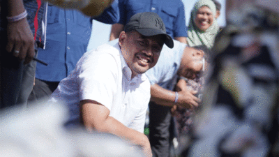Calon Gubernur Sumatera Utara (Sumut) nomor urut 1, Bobby Nasution berkunjung ke Kabupaten Deli Serdang, Senin (18/11/2024).