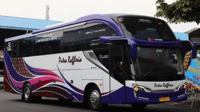 Bus baru PO Rafflesia. (Instagram@newarmada.official)