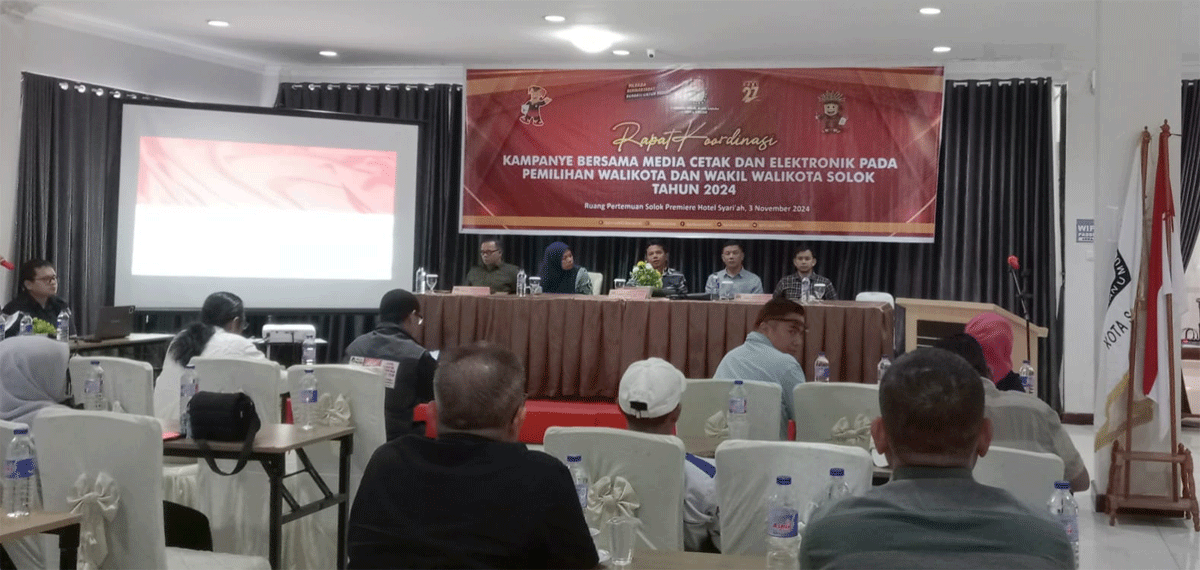 KPU Kota Solok adakan rapat koordinasi kampanye bersama media cetak dan elektronik