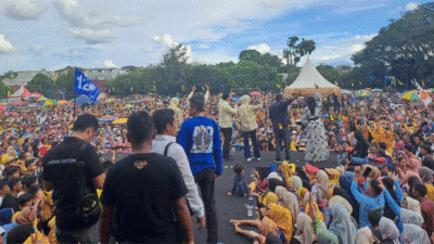 Lapangan Limuno Teluk Kuantan Pecah, Paslon AYO Yakin Menangi Pilkada Kuansing
