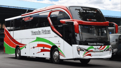Bus baru PO Yoanda Prima(instagram @newarmada.official)