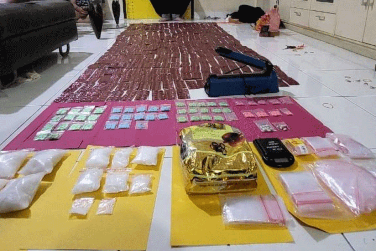 Barang bukti yang diamankan Polda Riau