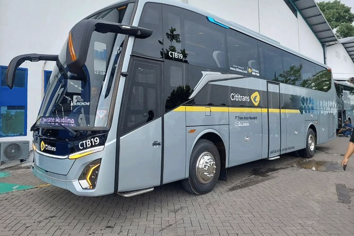 Bus baru PO Cititrans. (Instagram @garasi_bus_adiputro)