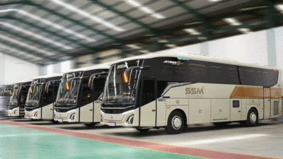 Sejumlah armada bus SSM