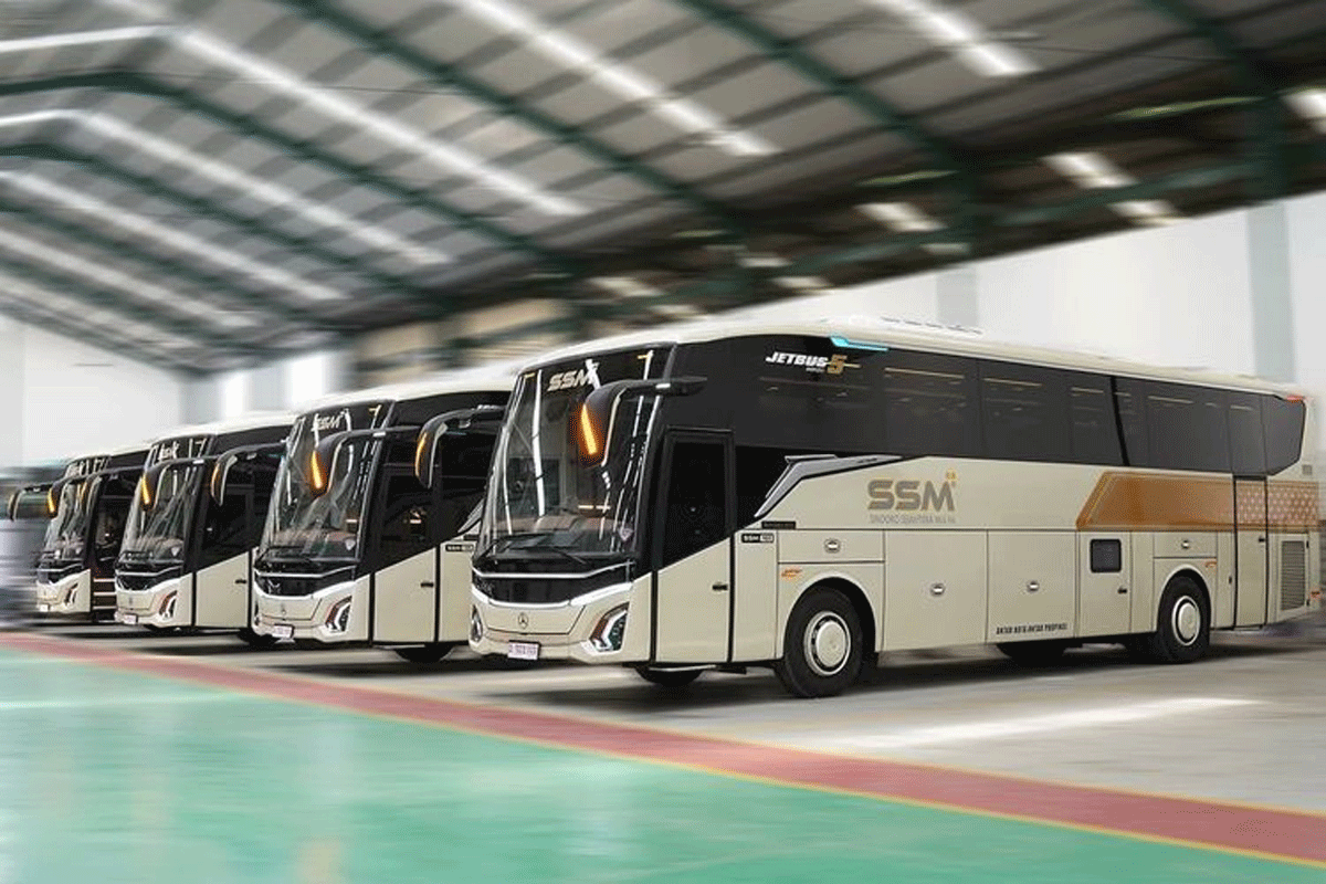 Sejumlah armada bus SSM