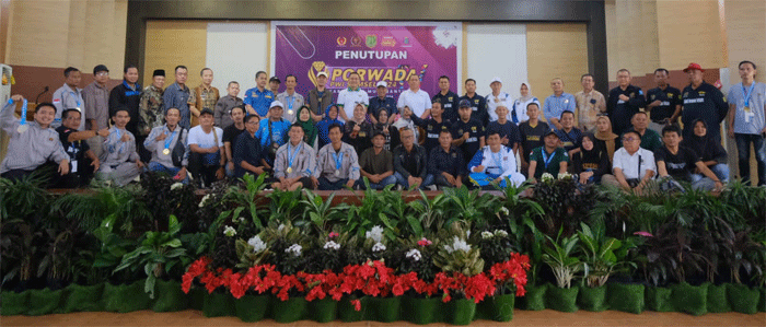 Foto bersama setelah penutupan Porwada Sumsel 2024