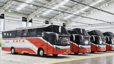 Bus baru PO Raya. (Instagram @laksanabus)