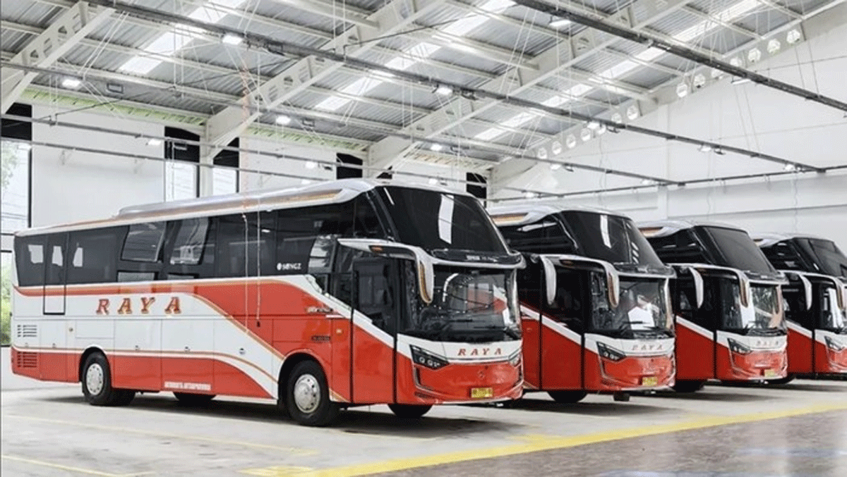 Bus baru PO Raya. (Instagram @laksanabus)