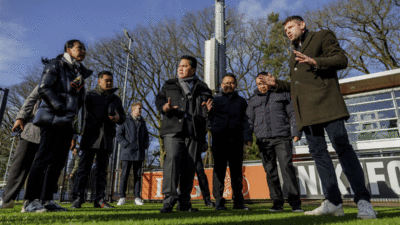 Ketua Umum PSSI, Erick Thohir di kampus KNVB, Zeist, Belanda, Senin (27/1/2025). (pssi)