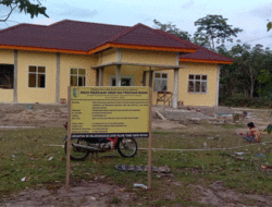 Lama Dinanti Masyarakat, Kantor Polsek Kuantan Hilir Seberang Hampir Rampung