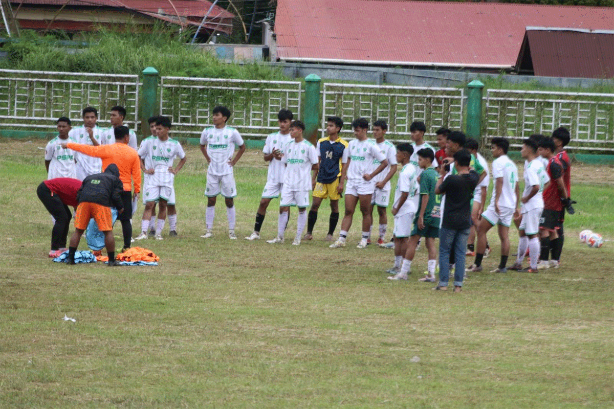 Pemain PSPP latihan intensif jelang bergulirnya Liga 4 Sumbar. (kominfo)