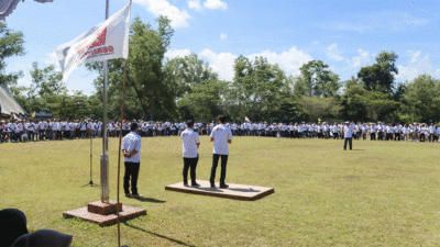 Apel gabungan relawan Riyanda-Jeffry sewaktu Pilkada Sawahlunto.