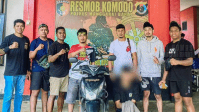 Tim Resmob Komodo tangkap pelaku curanmor asal Manggarai Timur, Sabtu (9/2/2025) malam
