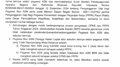 Edaran Bupati Solok