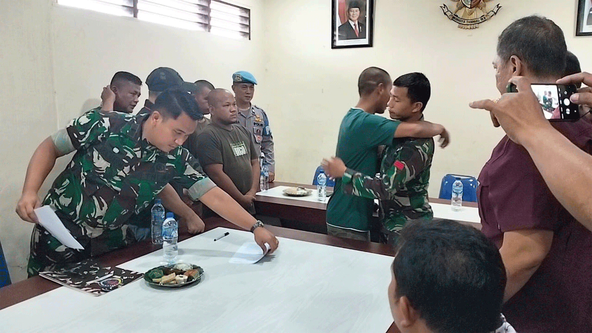 Kedua belah pihak saling memaafkan