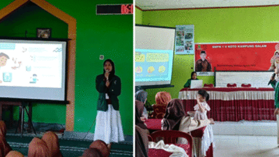 Mahasiswa KKN Universitas Andalas Adakan Penyuluhan Stunting dan Beri Tablet Tambah Darah di Nagari Campago