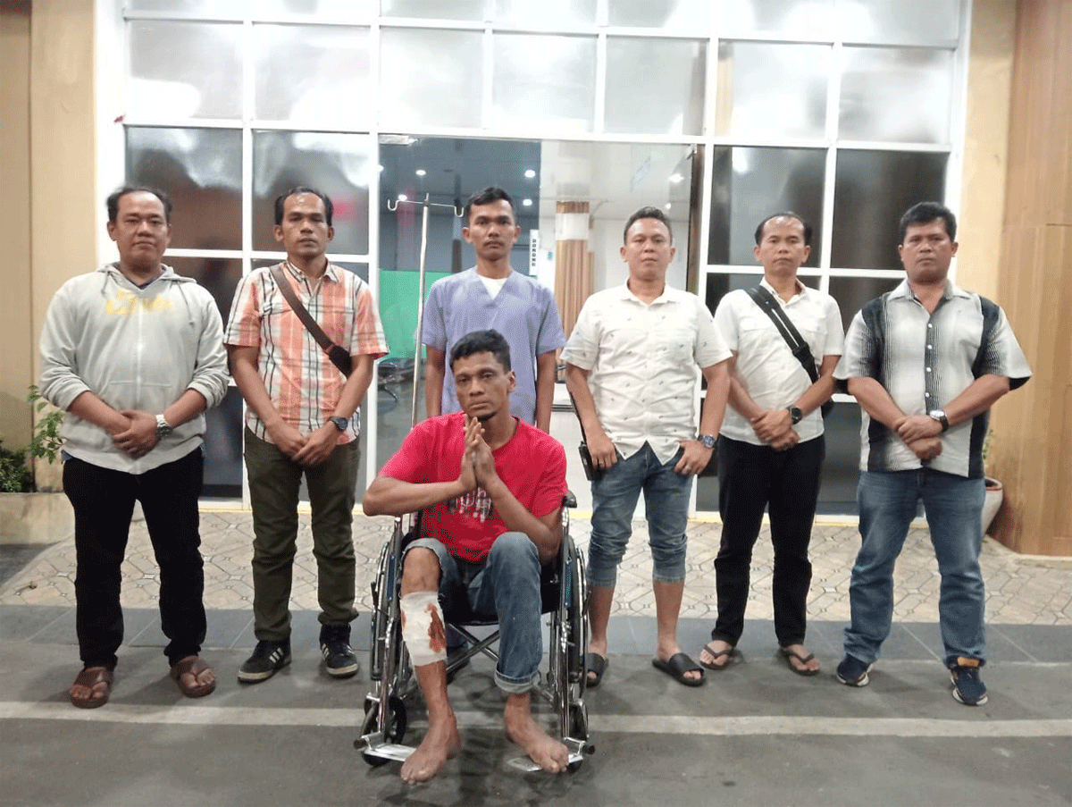 Petugas bersama terduga pelaku pencuriandi rumah kosong