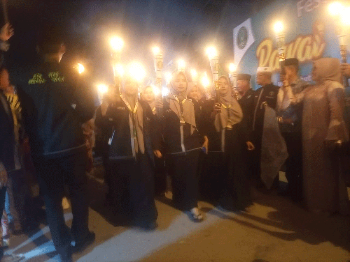 Festival Pawai Obor di Serdang Bedagai