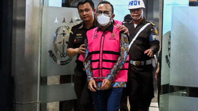 Pejabat yang ditahan Kejaksaan Agung dalam kasus korupsi yang ditaksir merugikan negara Rp1.000 triliun. (Kompas.com)