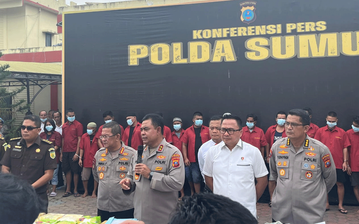 Jumpa pers Polda Sumatera Utara