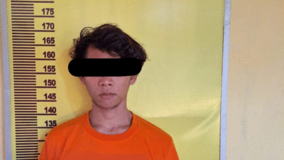 Tersangka yang diamankan polisi