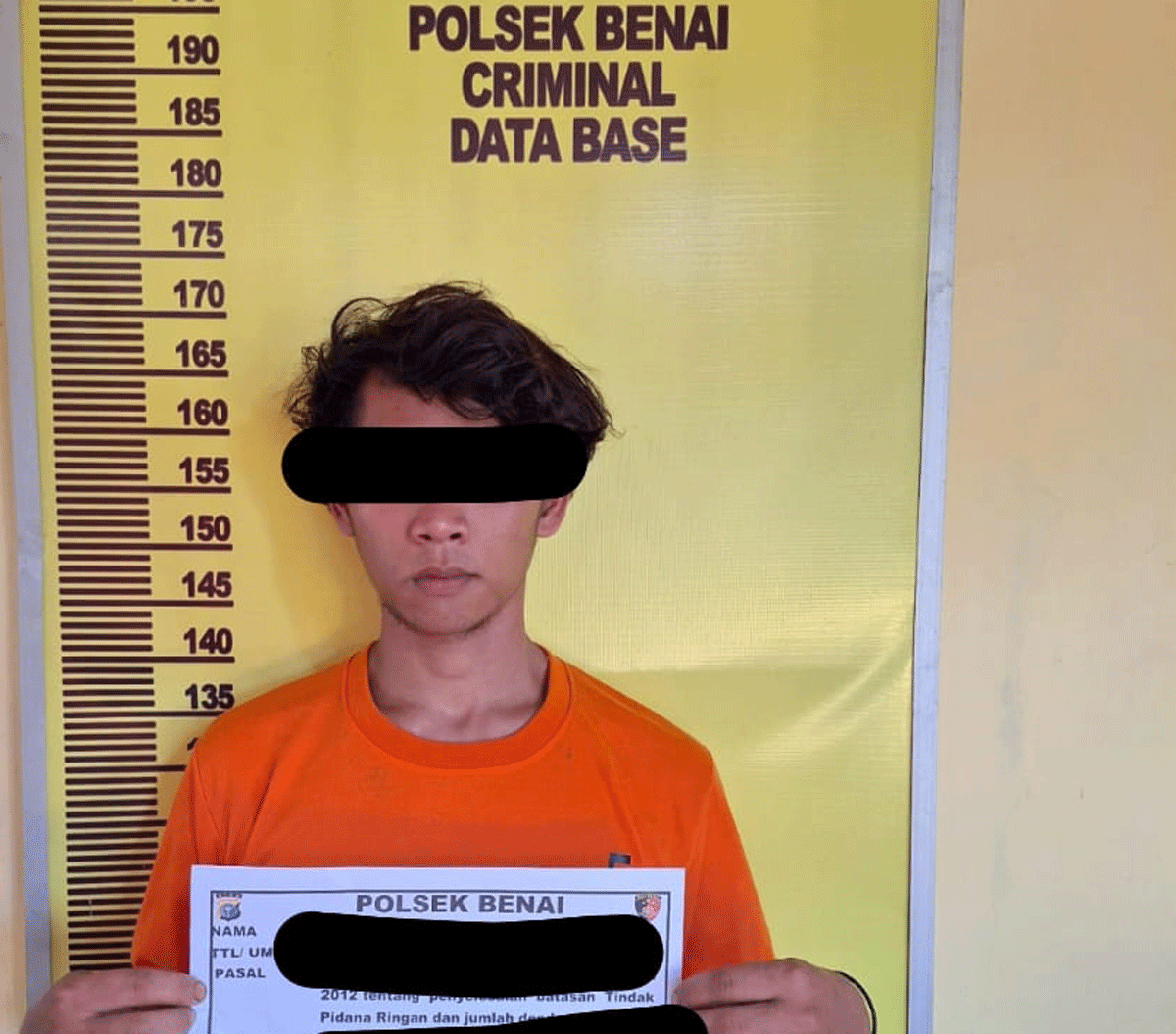 Tersangka yang diamankan polisi