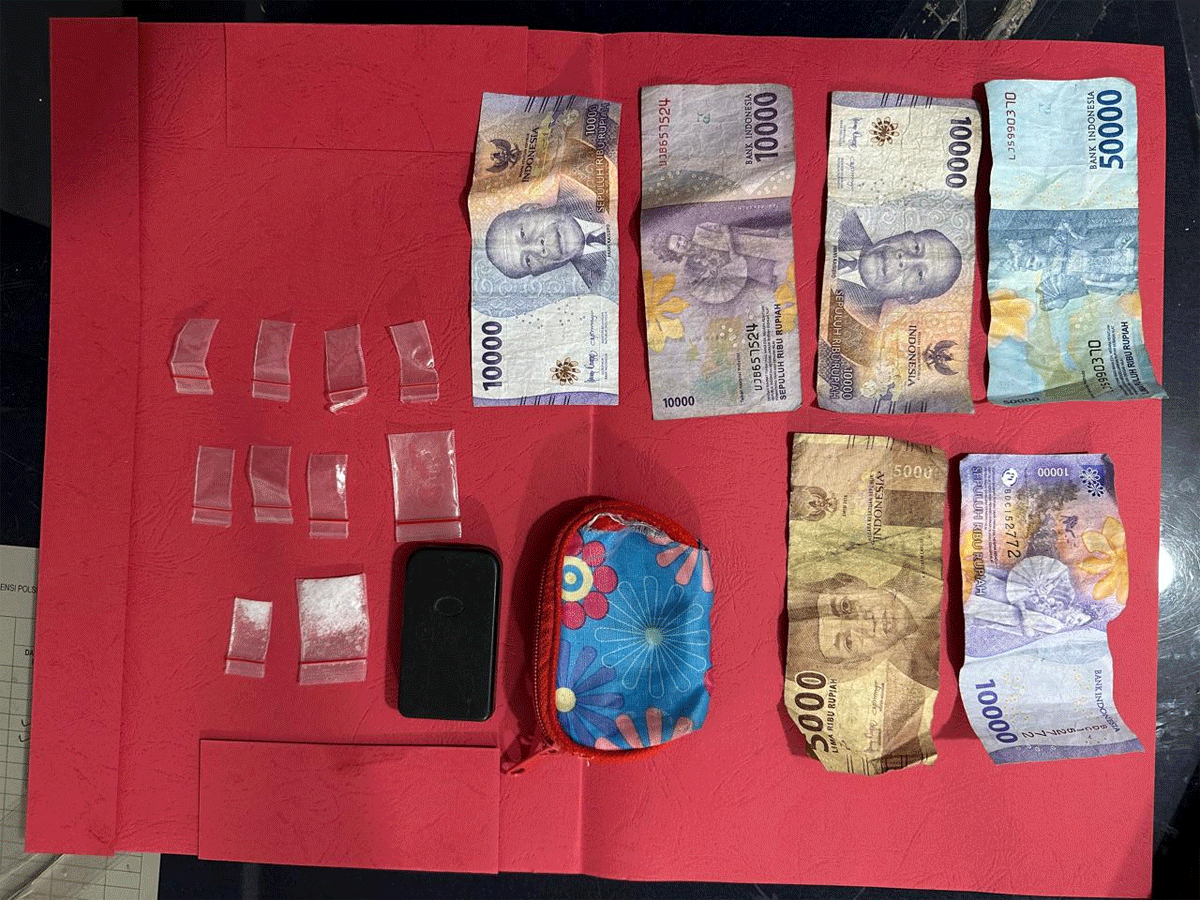 Barang bukti yang diamakan polisi