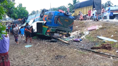 Bus ALS Kecelakaan di Sarolangun, 10 Penumpang Dilarikan ke Rumah Sakit