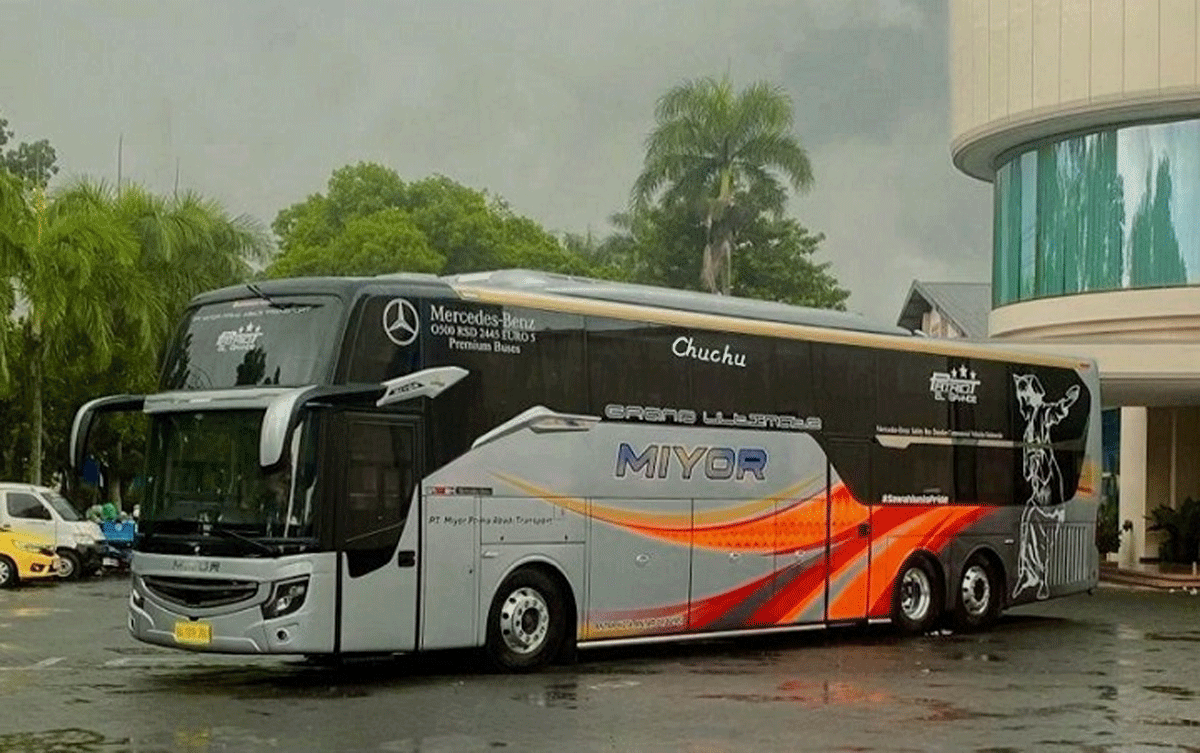Bus baru Miyor yang miliki tiga kelas dalam satu perjalanan