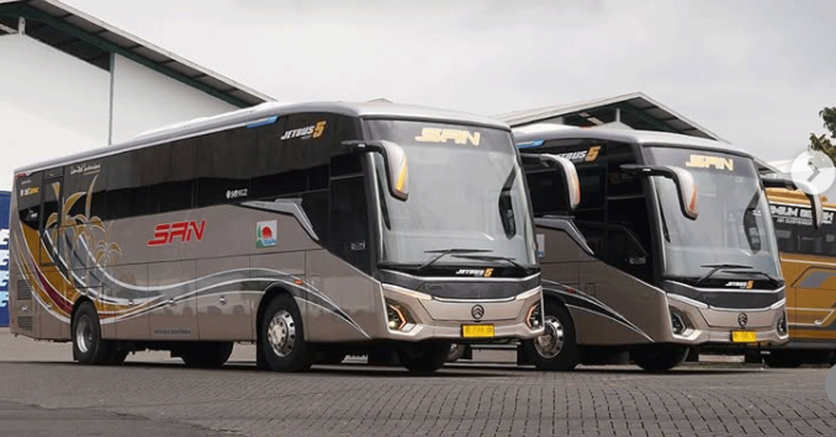 Bus baru PO SAN. (Instagram @adiputro_official)