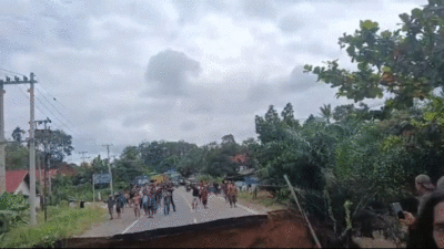 Jalan Amblas, Ruas Jambi-Sumbar Putus Total