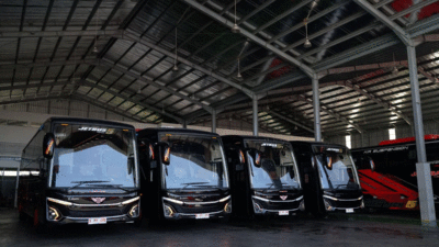 Bus baru PO Juragan 99 Trans untuk Mudik Lebaran 2025. (Juragan 99 Trans)