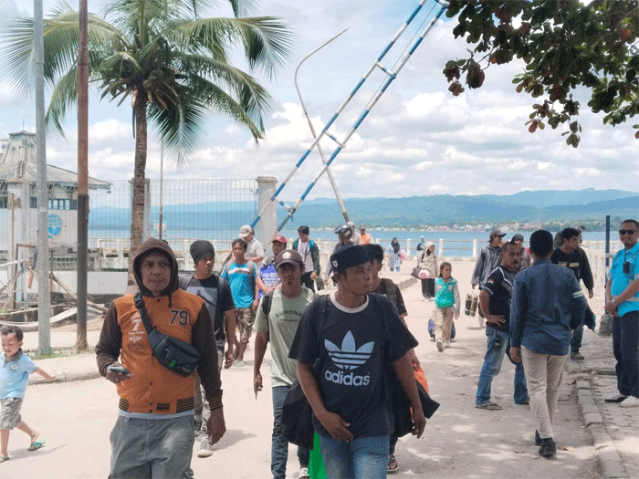 Arus Mudik di Pelabuhan Waara, Buteng terpantau normal jelang H-5 Idul Fitri