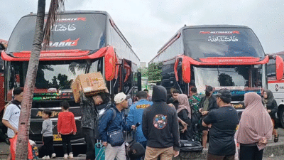 Benar-benar Pecah, Ratusan Bus Berangkat dari Jakarta Bawa Pemudik ke Sumbar