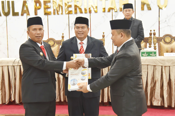 Serah terima jabatan Wali Kota Pariaman. (Biro Adpim)
